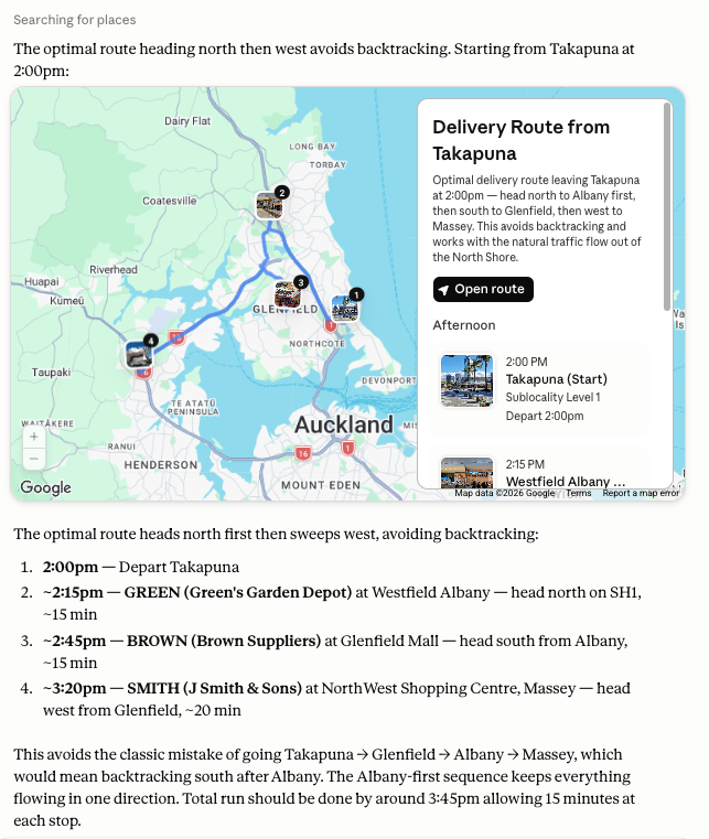 generate delivery route for orders