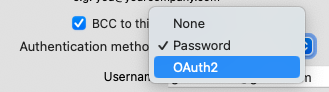 Setting OAuth